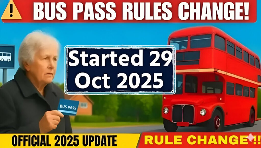 UK Bus Pass Update October 2025
